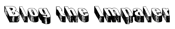 Blog the Impaler font preview